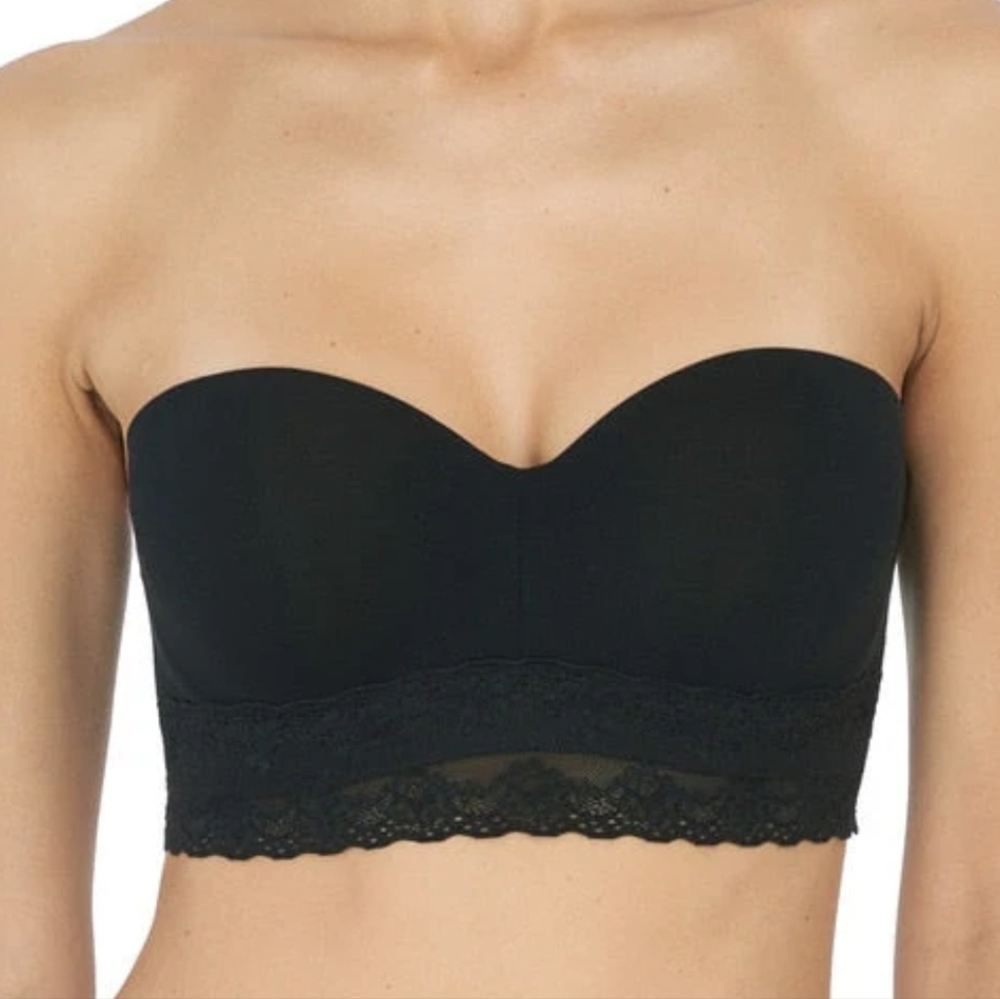 NATORI BLISS PERFECTION STRAPLESS CONTOUR UNDERWIRE BRA Black 729154